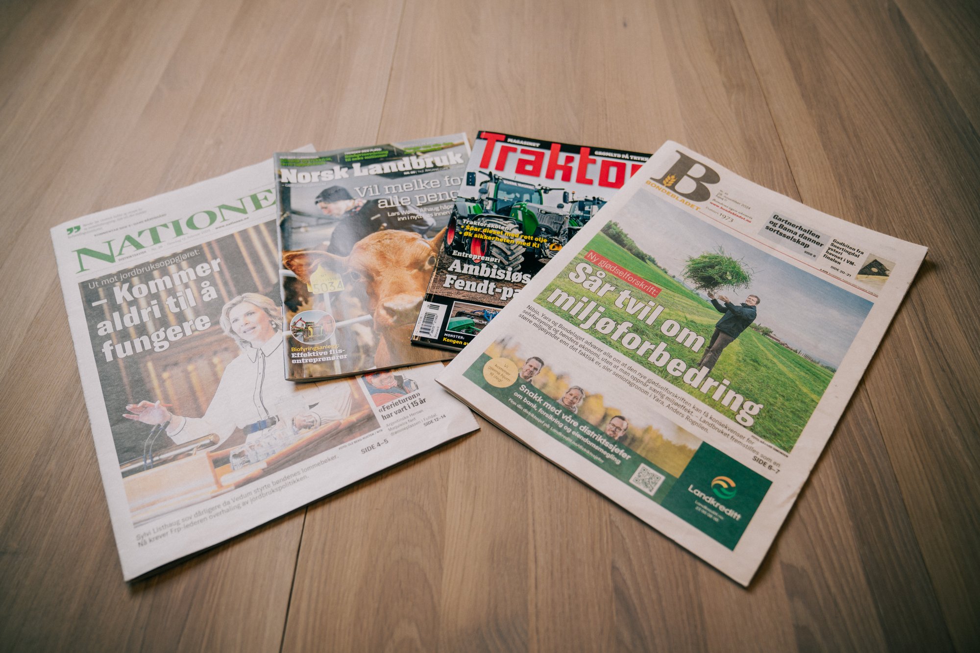 Tun Media publikasjoner på bordet - Amedia Annonse